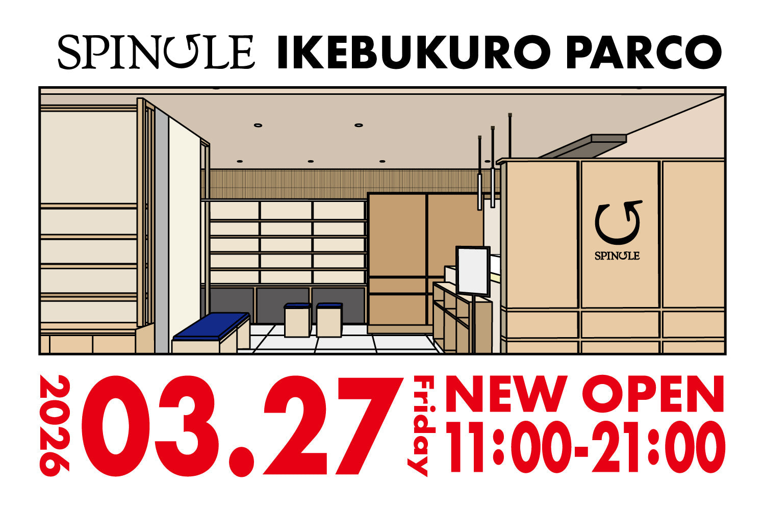 2026年3月27日(金) SPINGLE 池袋パルコ オープンのお知らせ