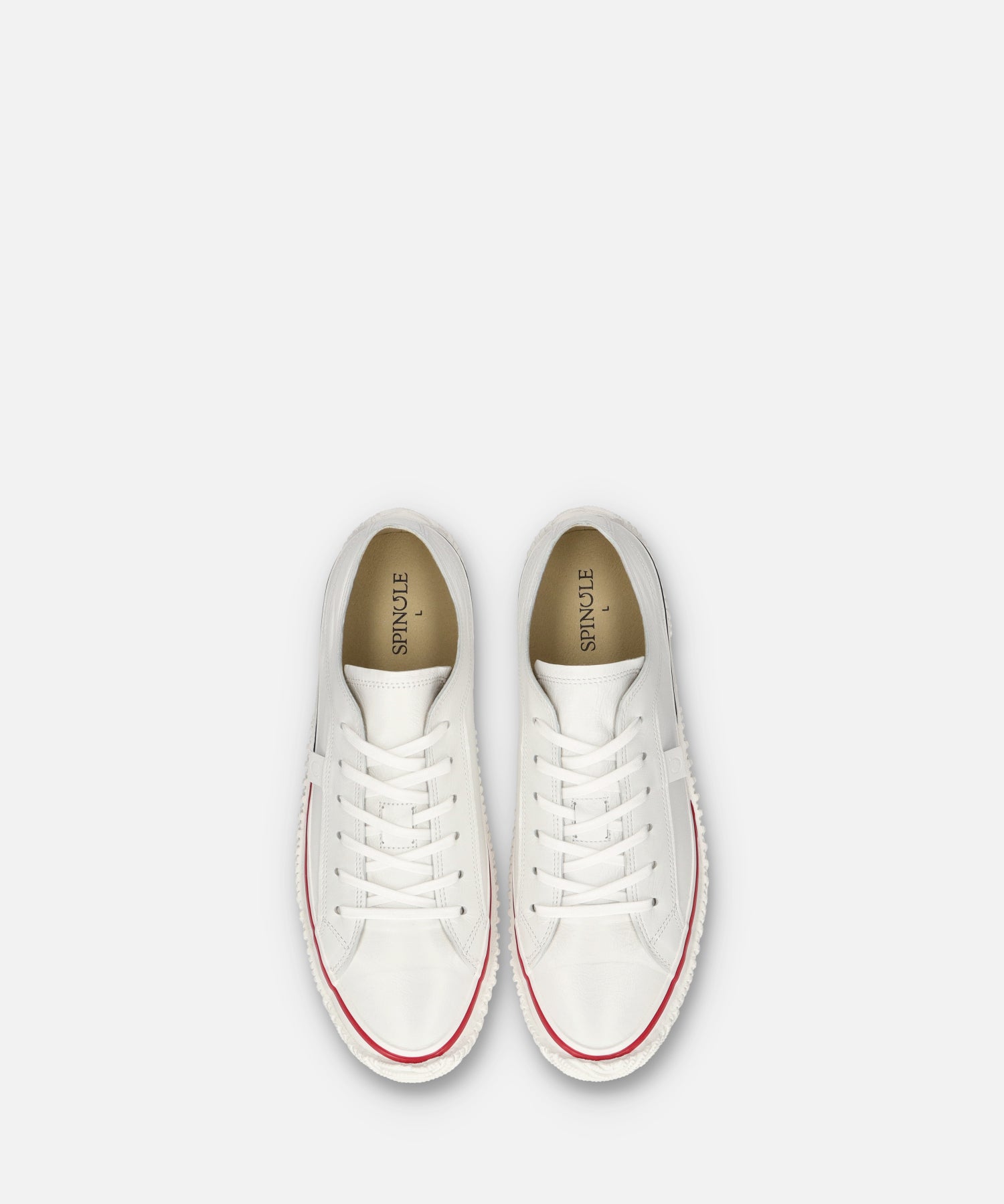 SP-1045 White/Red | 国産ハンドメイド スニーカー スピングル