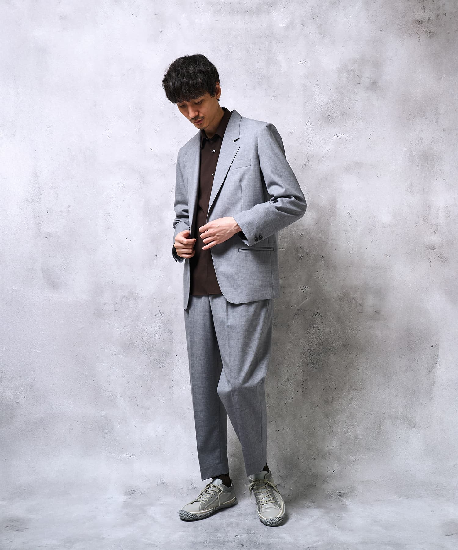 SP-1058IL Gray | 国産ハンドメイド スニーカー スピングル