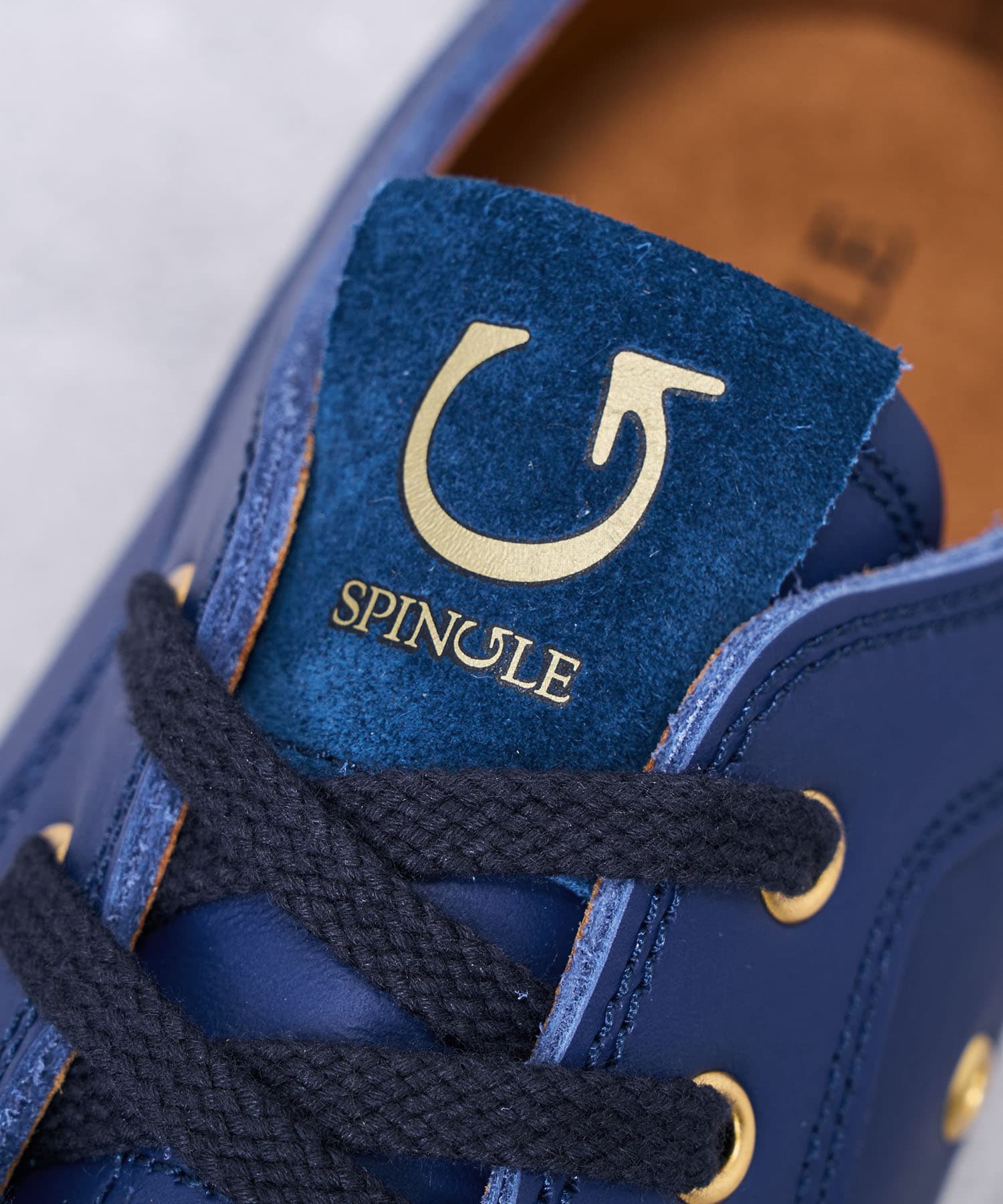 SP-105IL Navy/Red | 国産ハンドメイド スニーカー スピングル