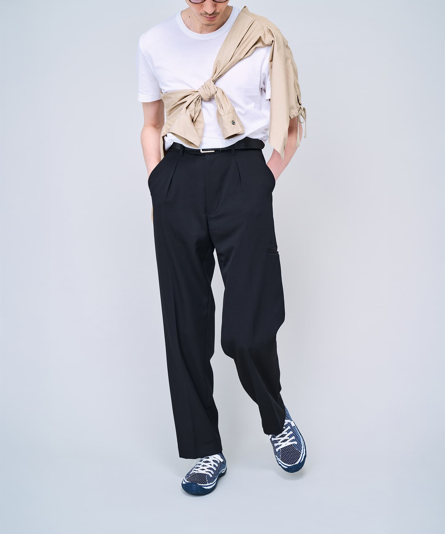 SP-1062 Navy | 国産ハンドメイド スニーカー スピングル