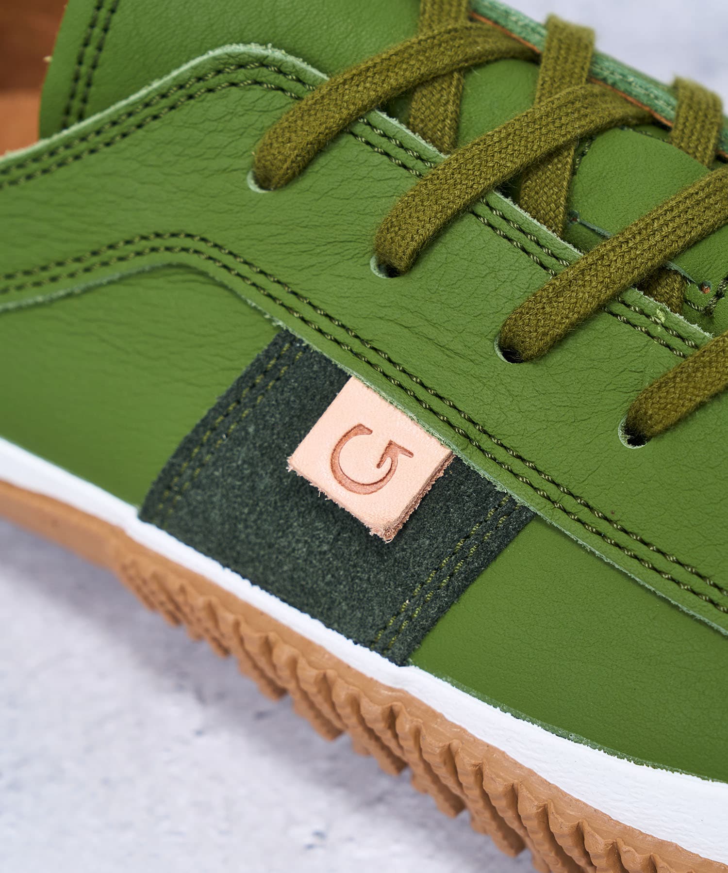 SP-1064 Matcha | 国産ハンドメイド スニーカー スピングル