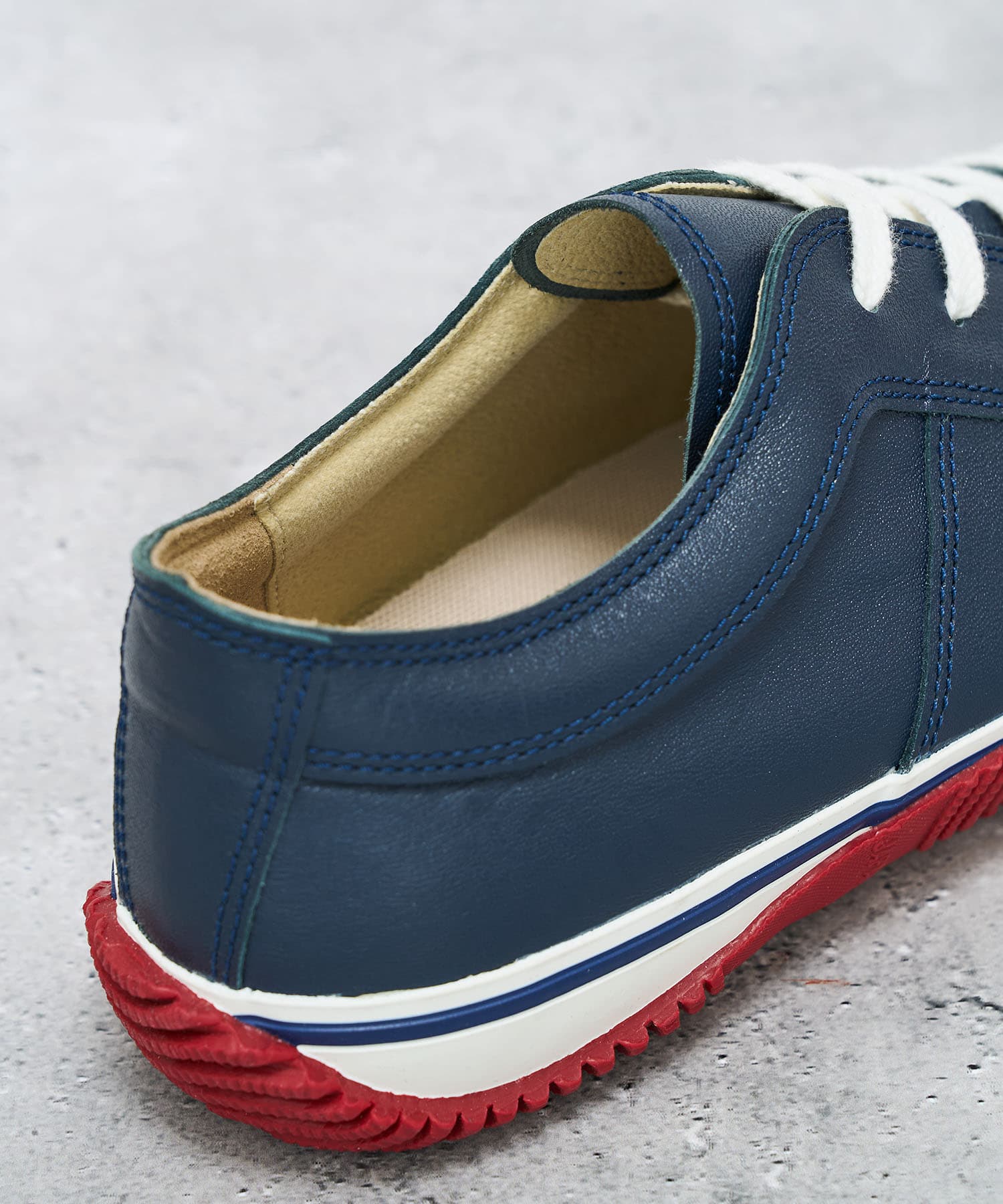 SOUTHPOLE 　赤タブ　w36 ドクロデザイン　濃紺 SPINGLE SP-1066 Navy/Red | 国産ハンドメイドスニーカー スピングル