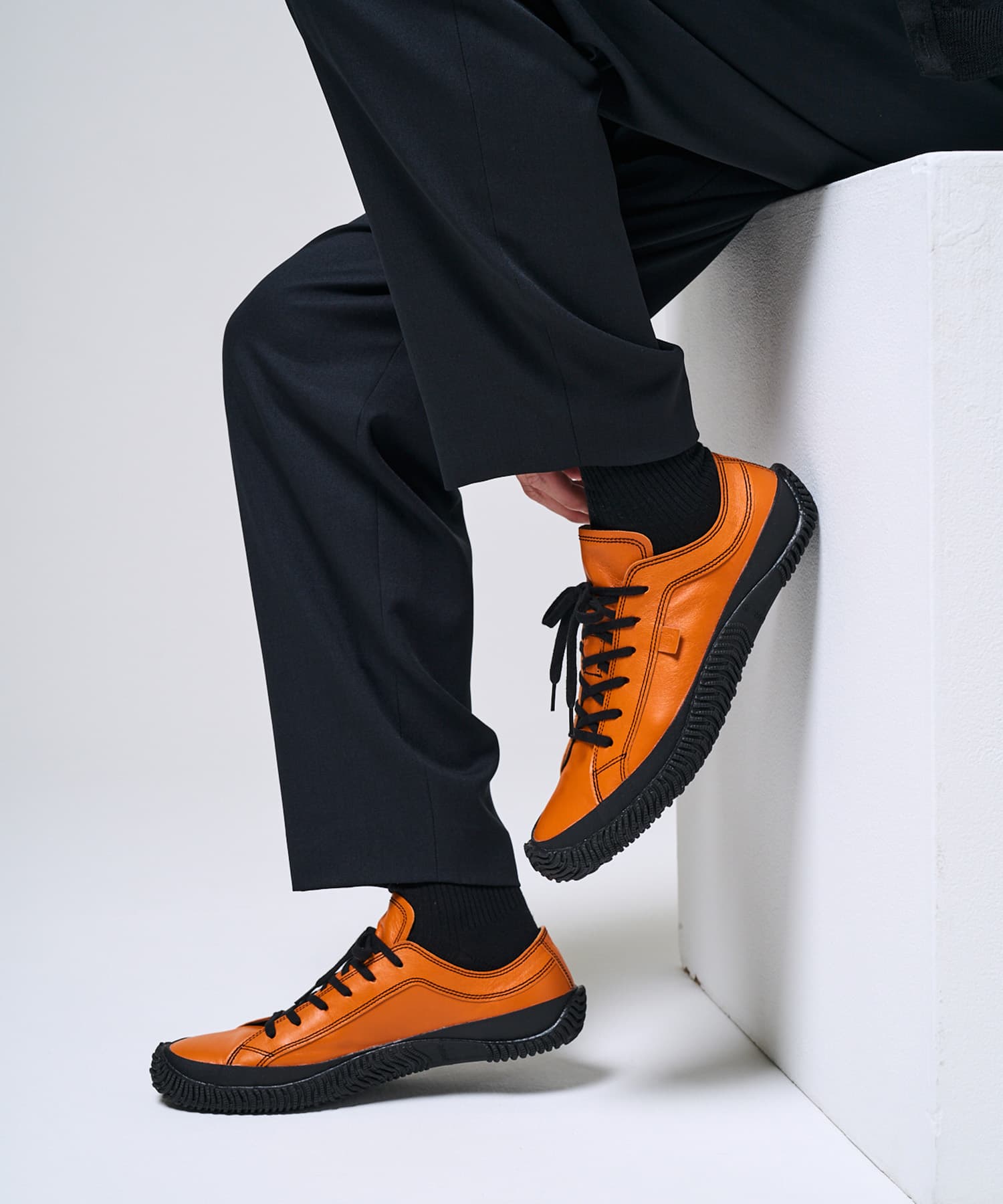 SP-110 Orange | 国産ハンドメイド スニーカー スピングル