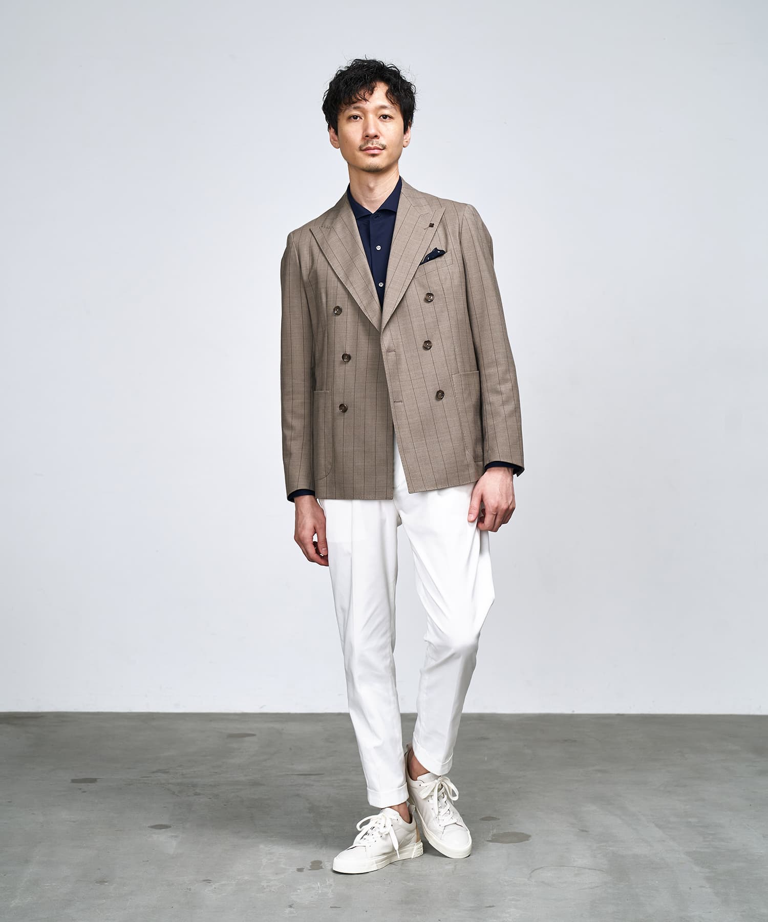 SP-1307 Ivory | 国産ハンドメイド スニーカー スピングル