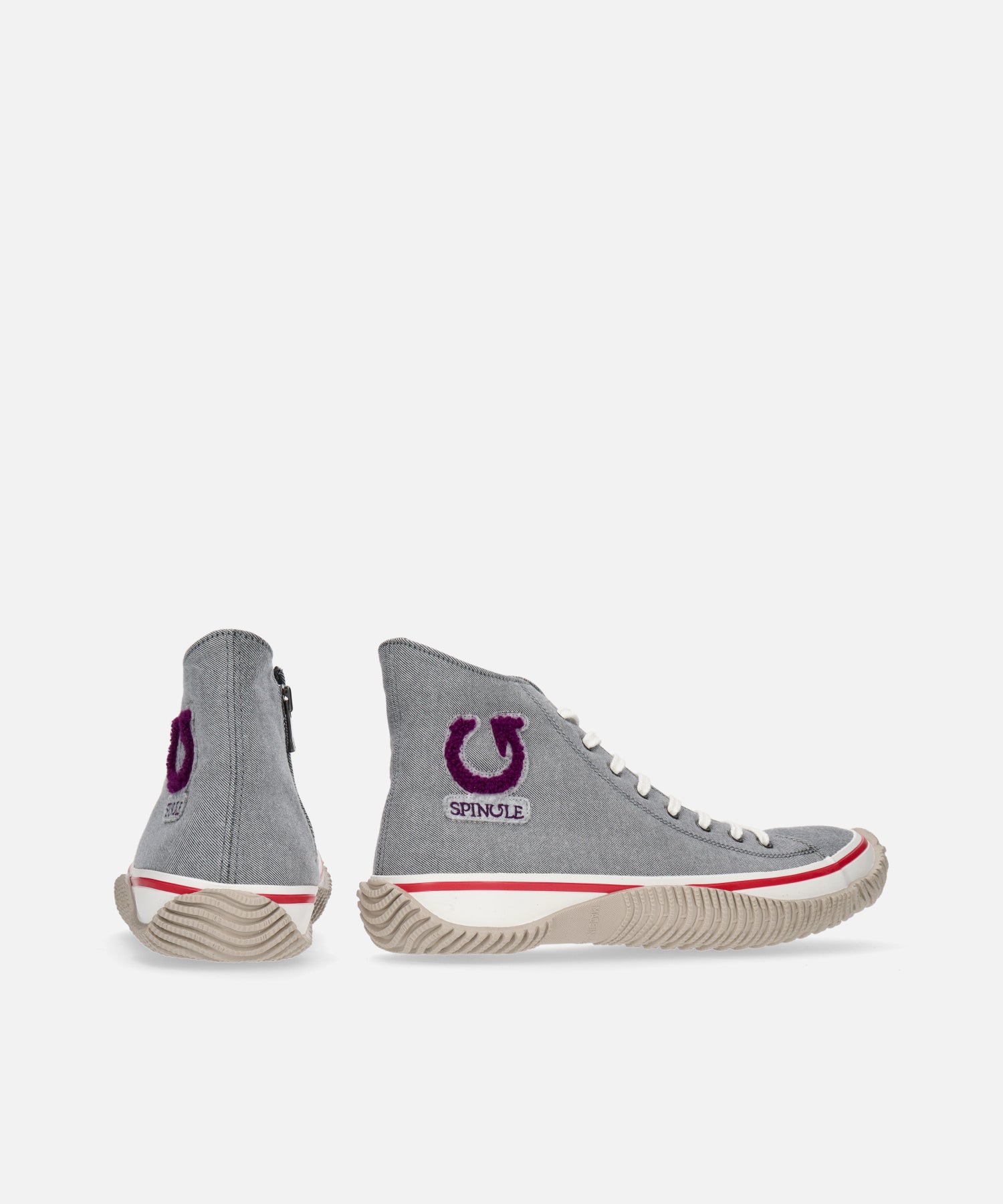 SP-1415 Black/Purple | 国産ハンドメイド スニーカー スピングル