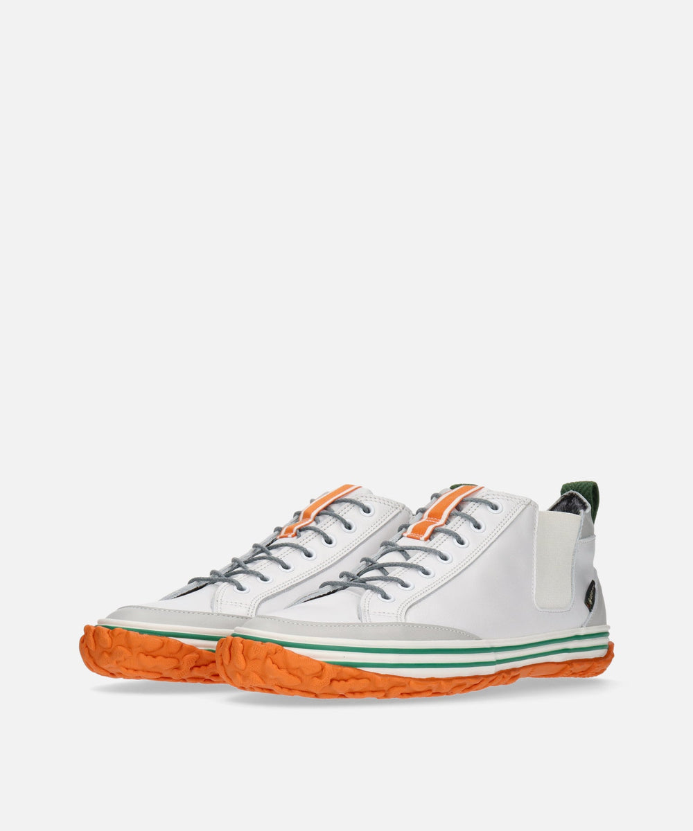 SP-1652 White/Orange | 国産ハンドメイド スニーカー スピングル