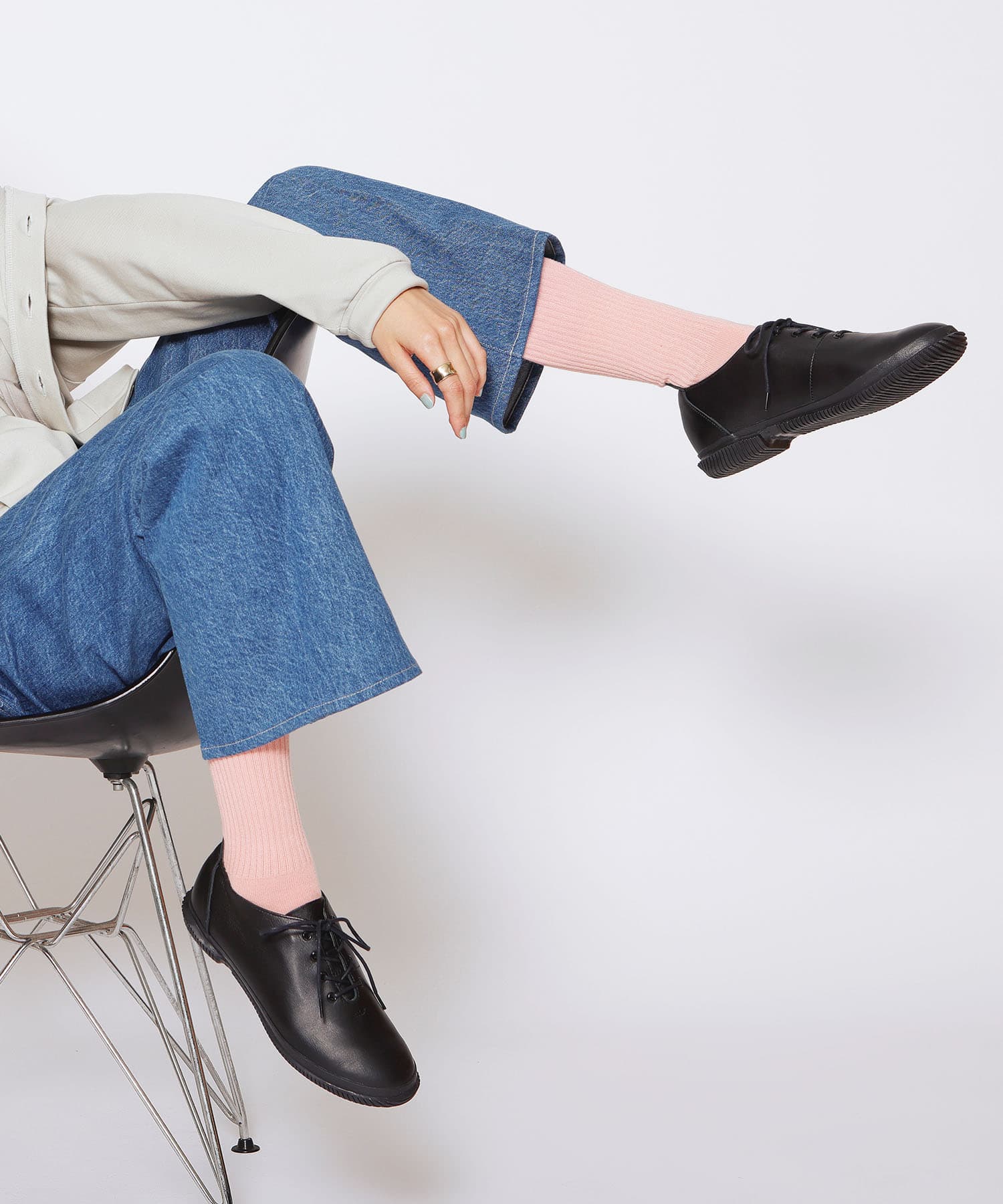 SP-1827 Black | 国産ハンドメイド スニーカー スピングル