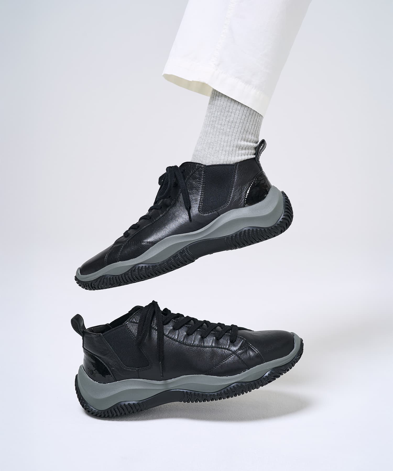 SP-1909 Black | 国産ハンドメイド スニーカー スピングル