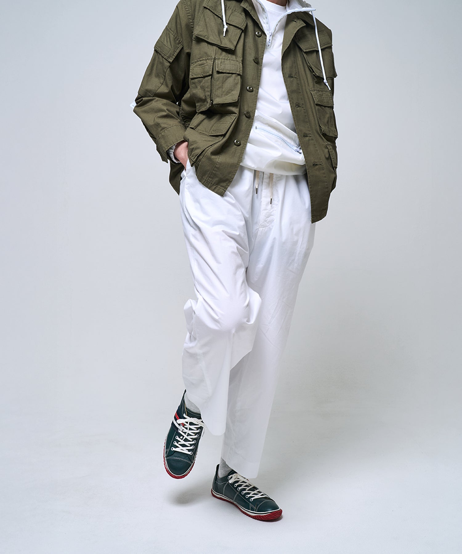 SP-198 Dark Blue | 国産ハンドメイド スニーカー スピングル