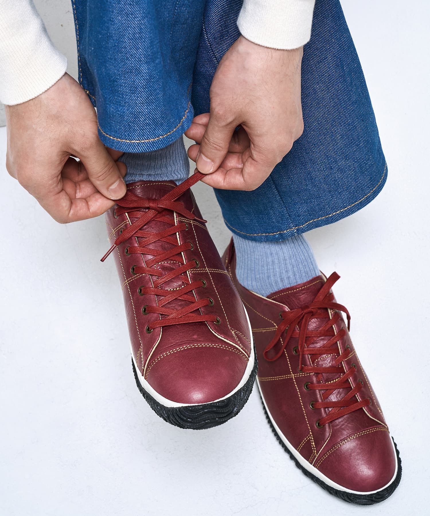 シングレット SP-272 Bordeaux | 国産ハンドメイド スニーカー スピングル