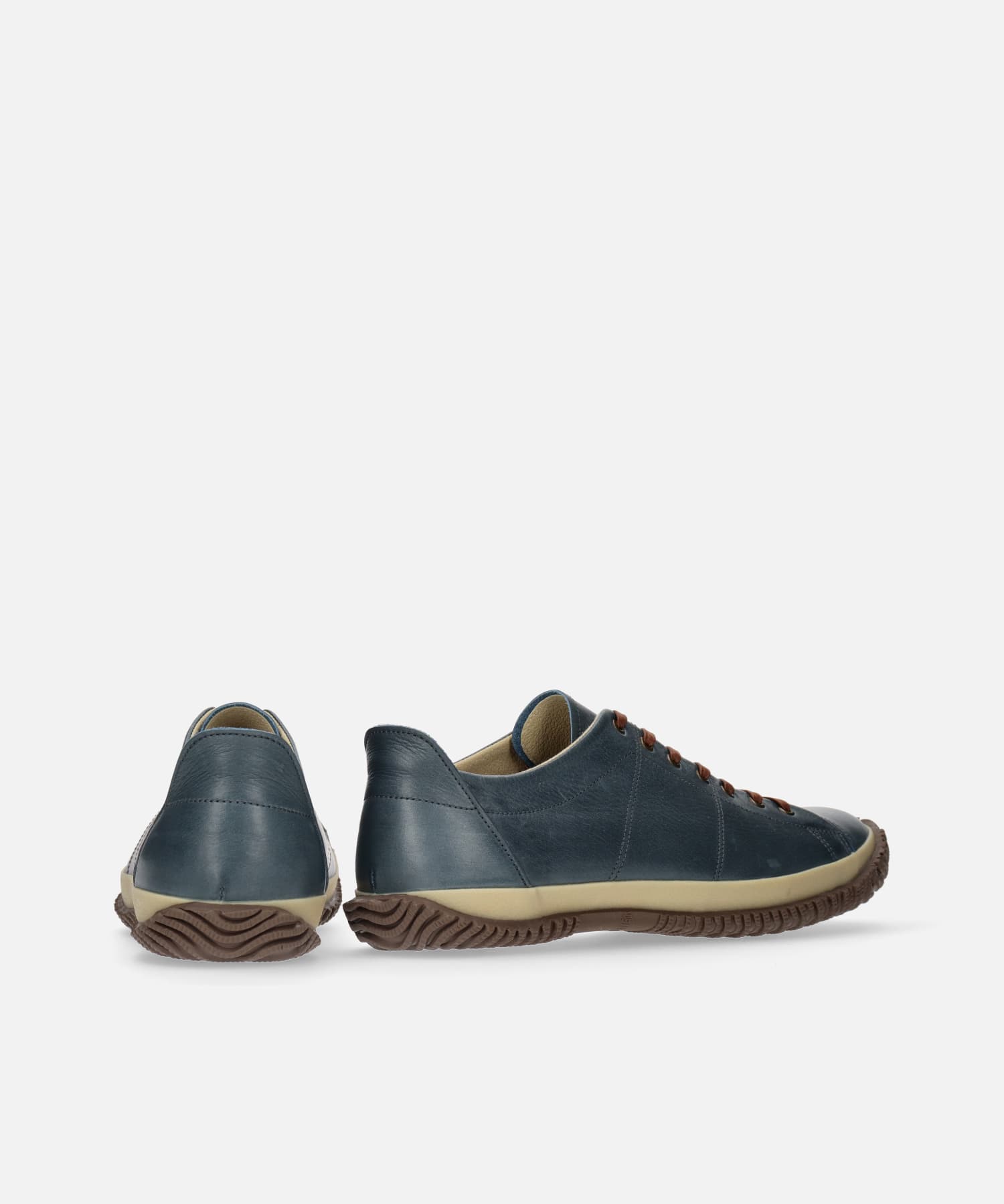SP-272 Brown/Navy | 国産ハンドメイド スニーカー スピングル