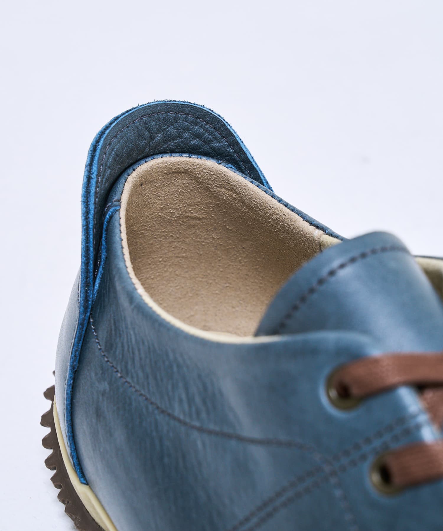 SP-272 Brown/Navy | 国産ハンドメイド スニーカー スピングル