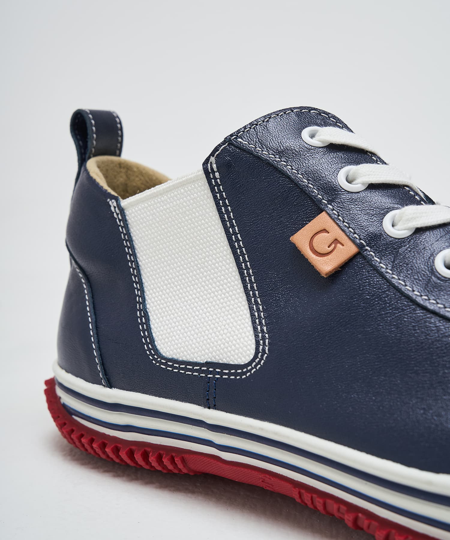 SPINGLE SP-442 Navy/Red | 国産ハンドメイドスニーカー スピングル