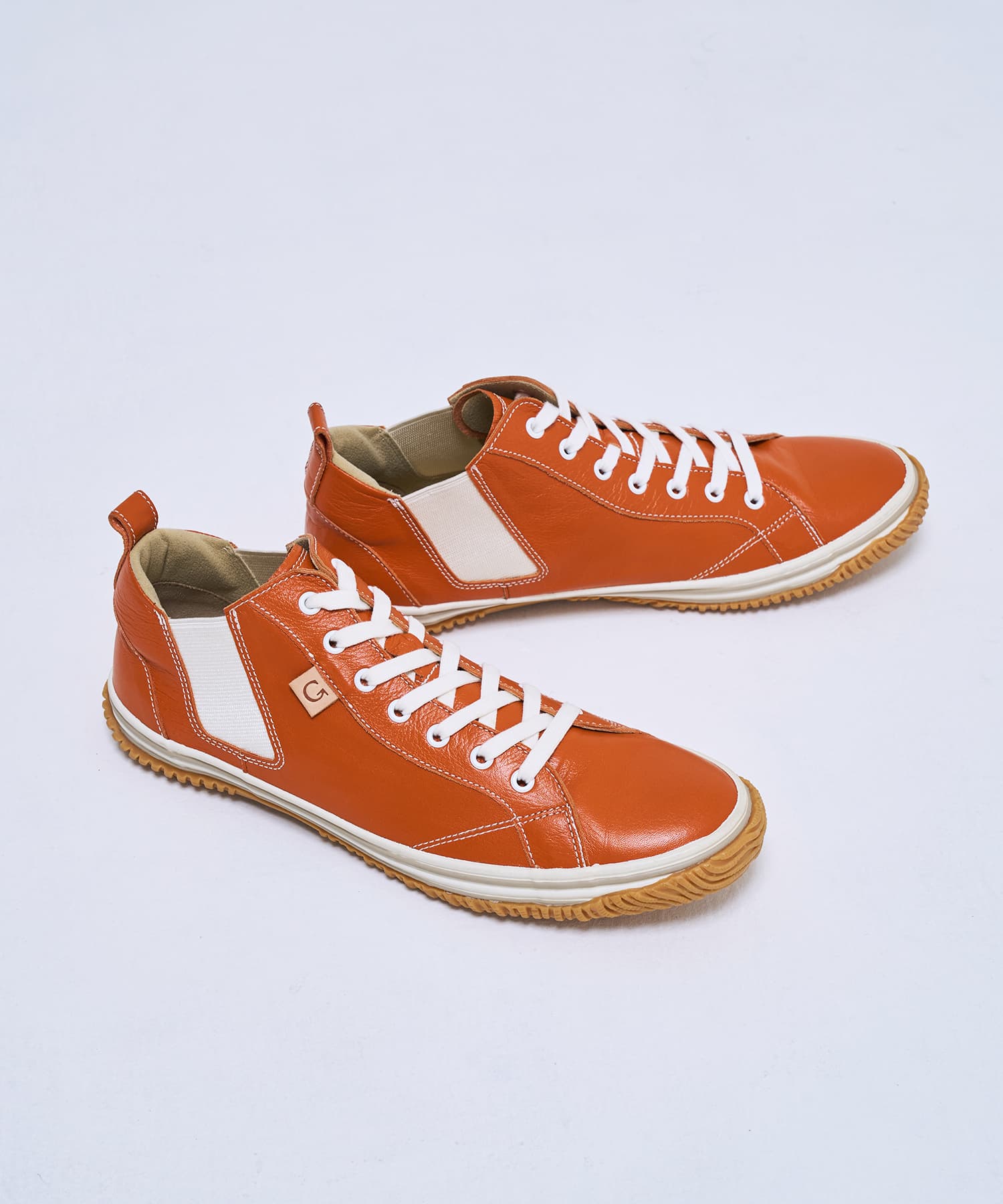 SPINGLE SP-442 Orange/Beige | 国産ハンドメイドスニーカー