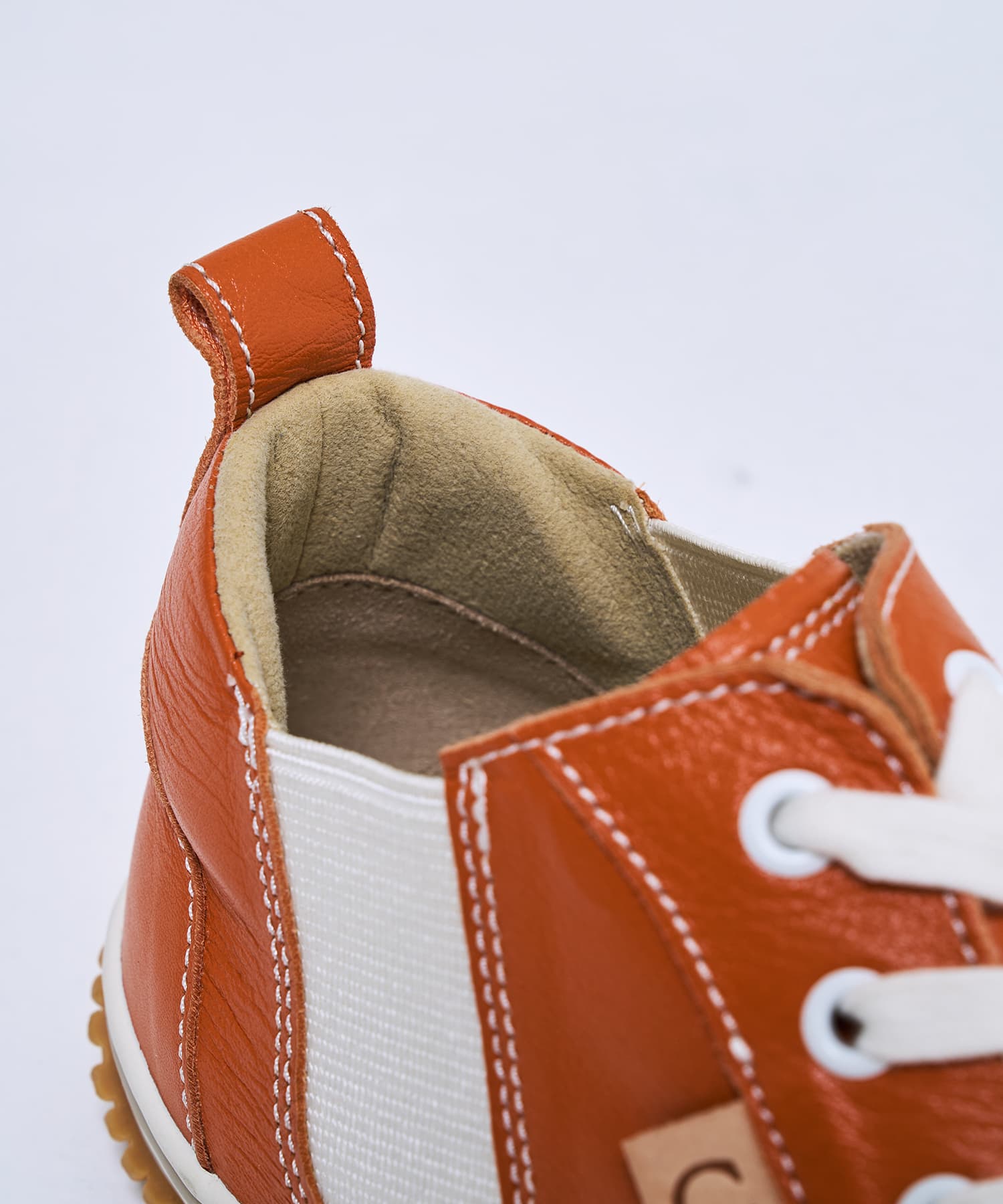 SP-442 Orange/Beige | 国産ハンドメイド スニーカー スピングル