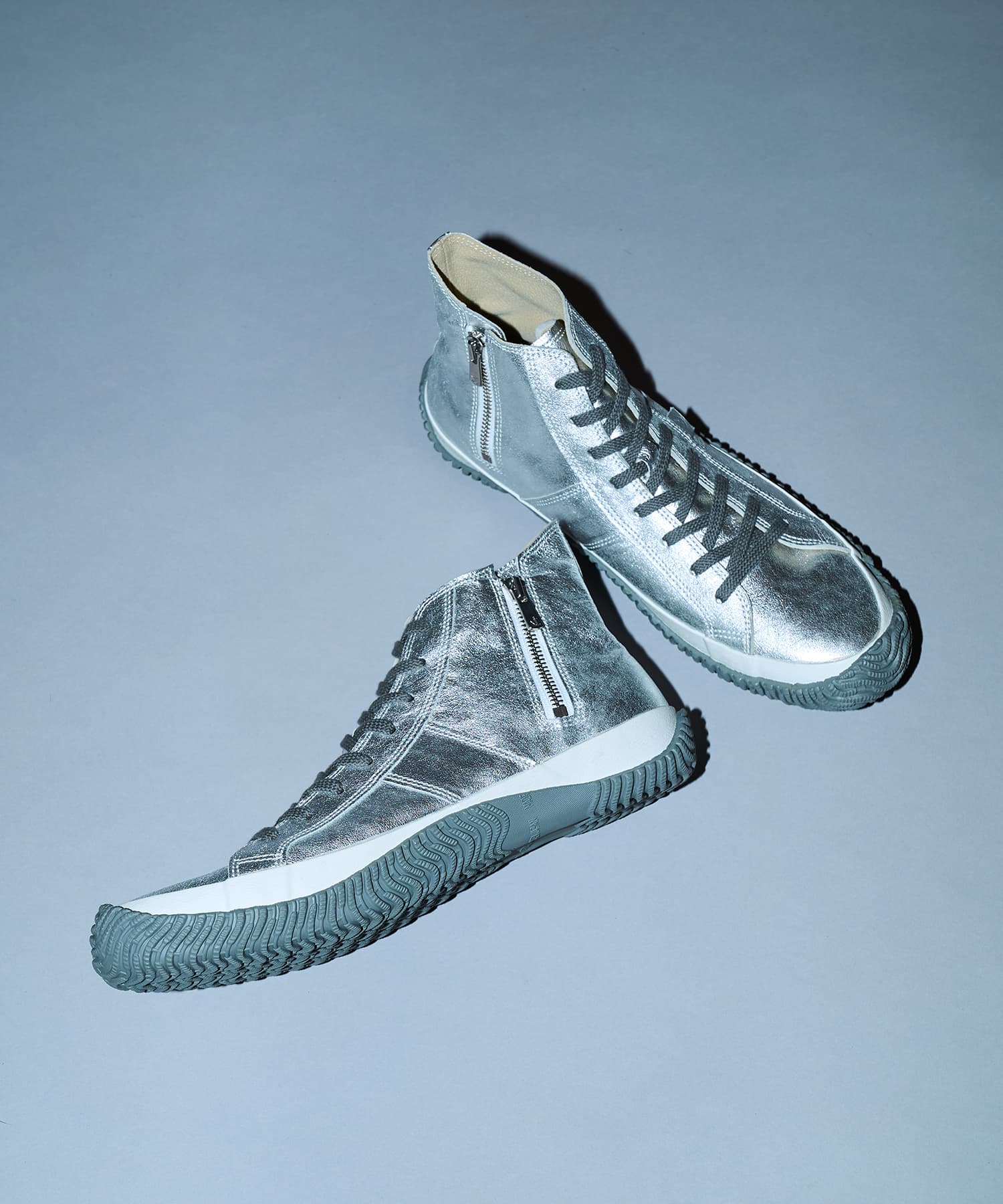 SP-443 Silver | 国産ハンドメイド スニーカー スピングル