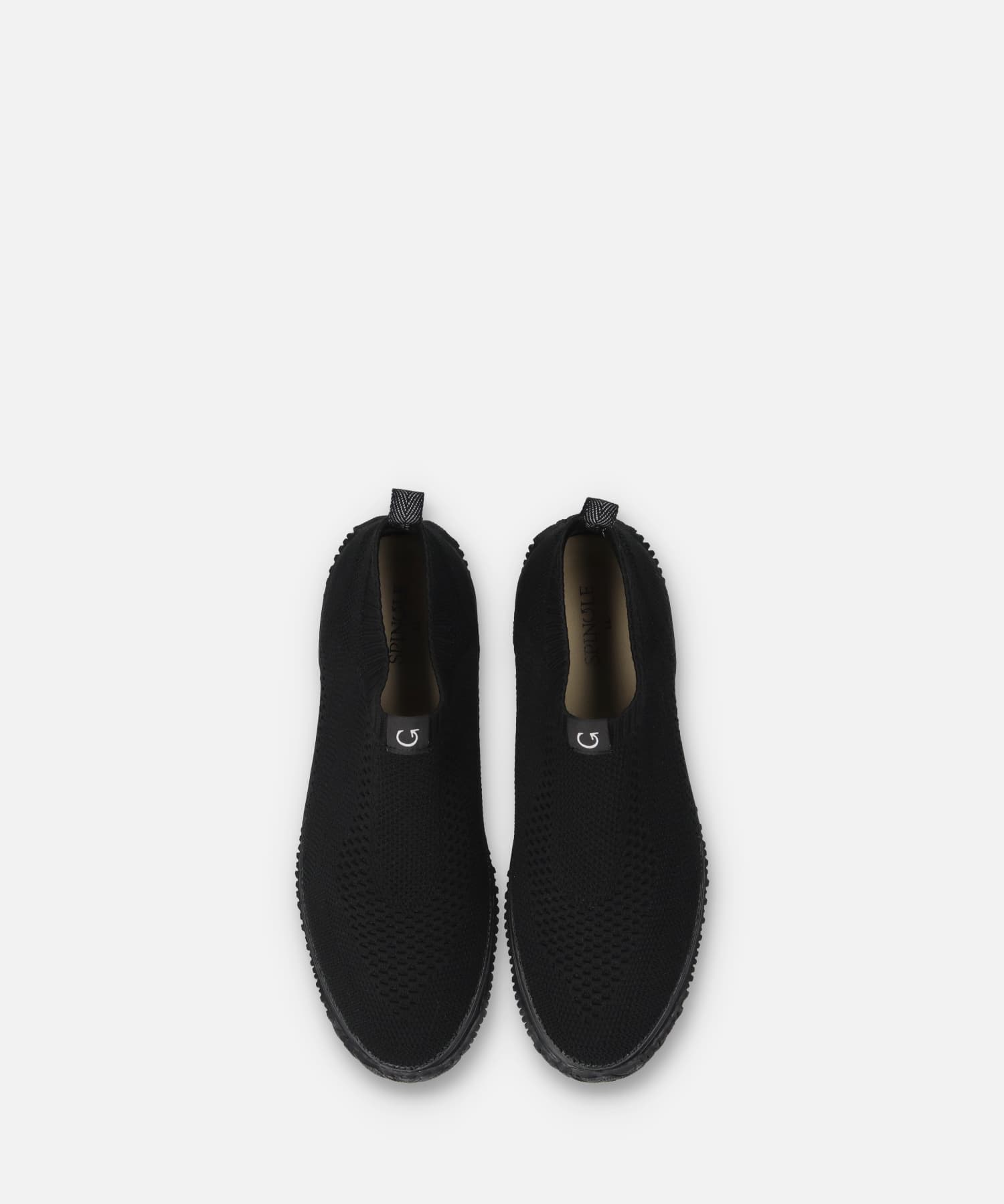 SP-528 Black/Black | 国産ハンドメイド スニーカー スピングル