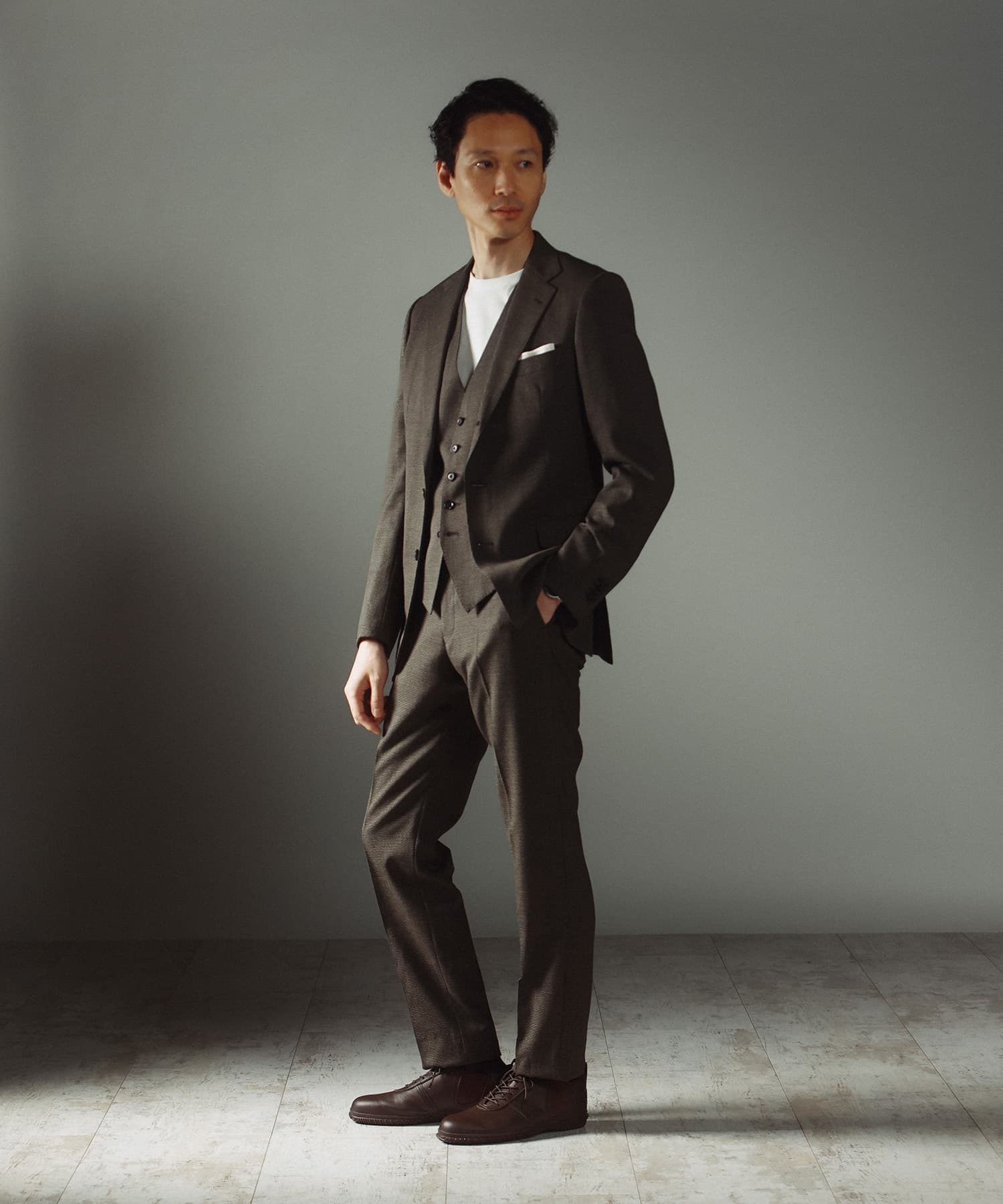 SP-6155 Brown | 国産ハンドメイド スニーカー スピングル