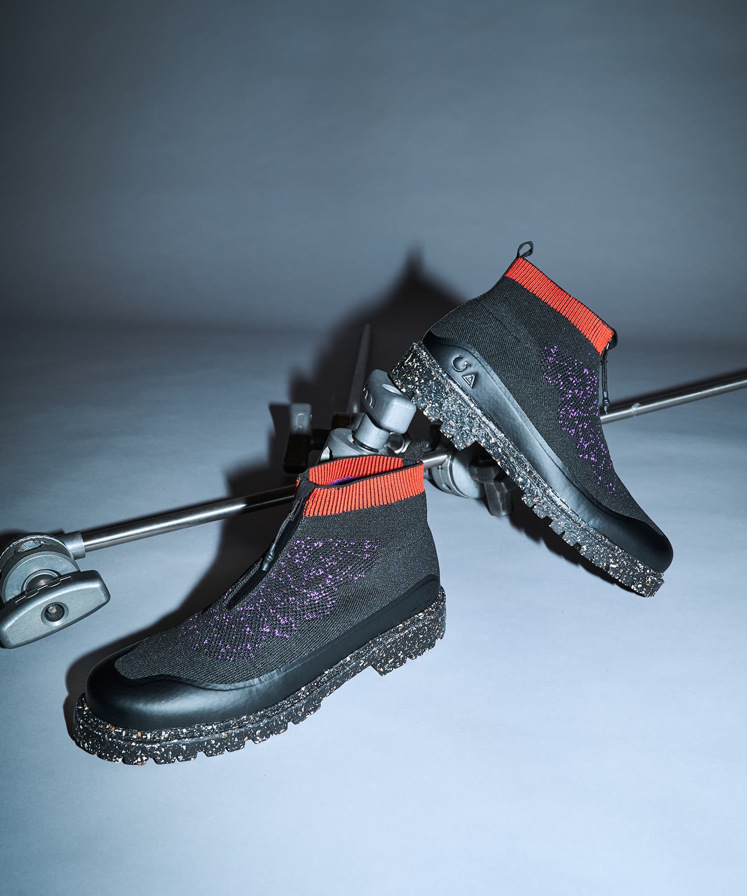 SP-SAC_2045-B Black/Purple | 国産ハンドメイド スニーカー スピングル