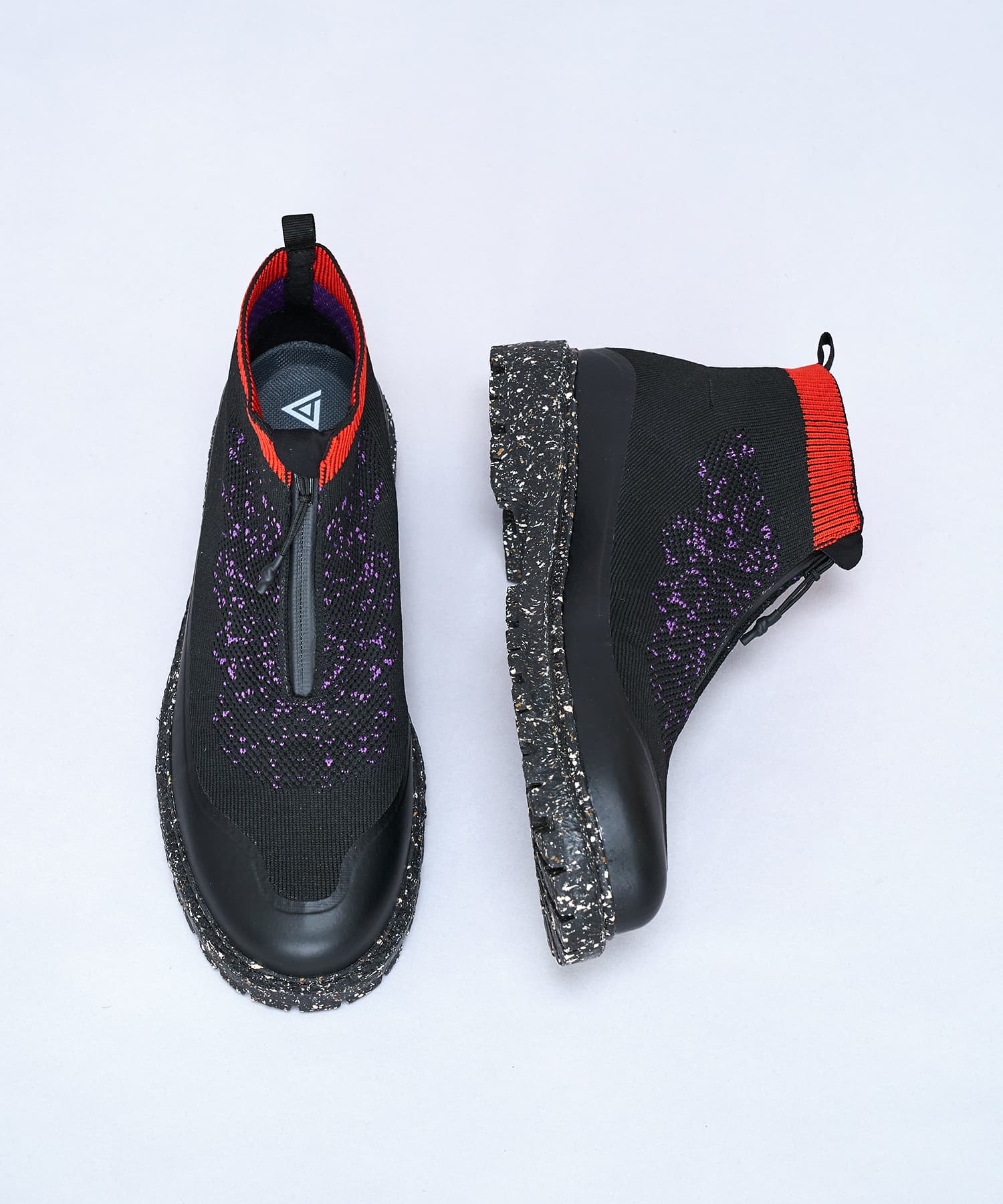 SP-SAC_2045-B Black/Purple | 国産ハンドメイド スニーカー スピングル