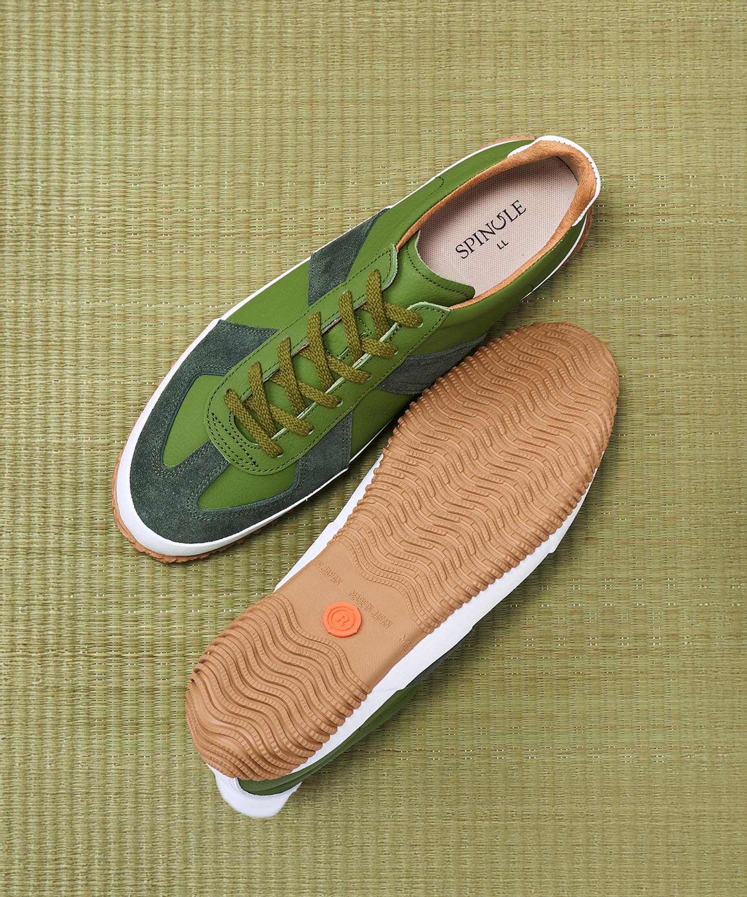 SP-1065 Matcha | 国産ハンドメイド スニーカー スピングル