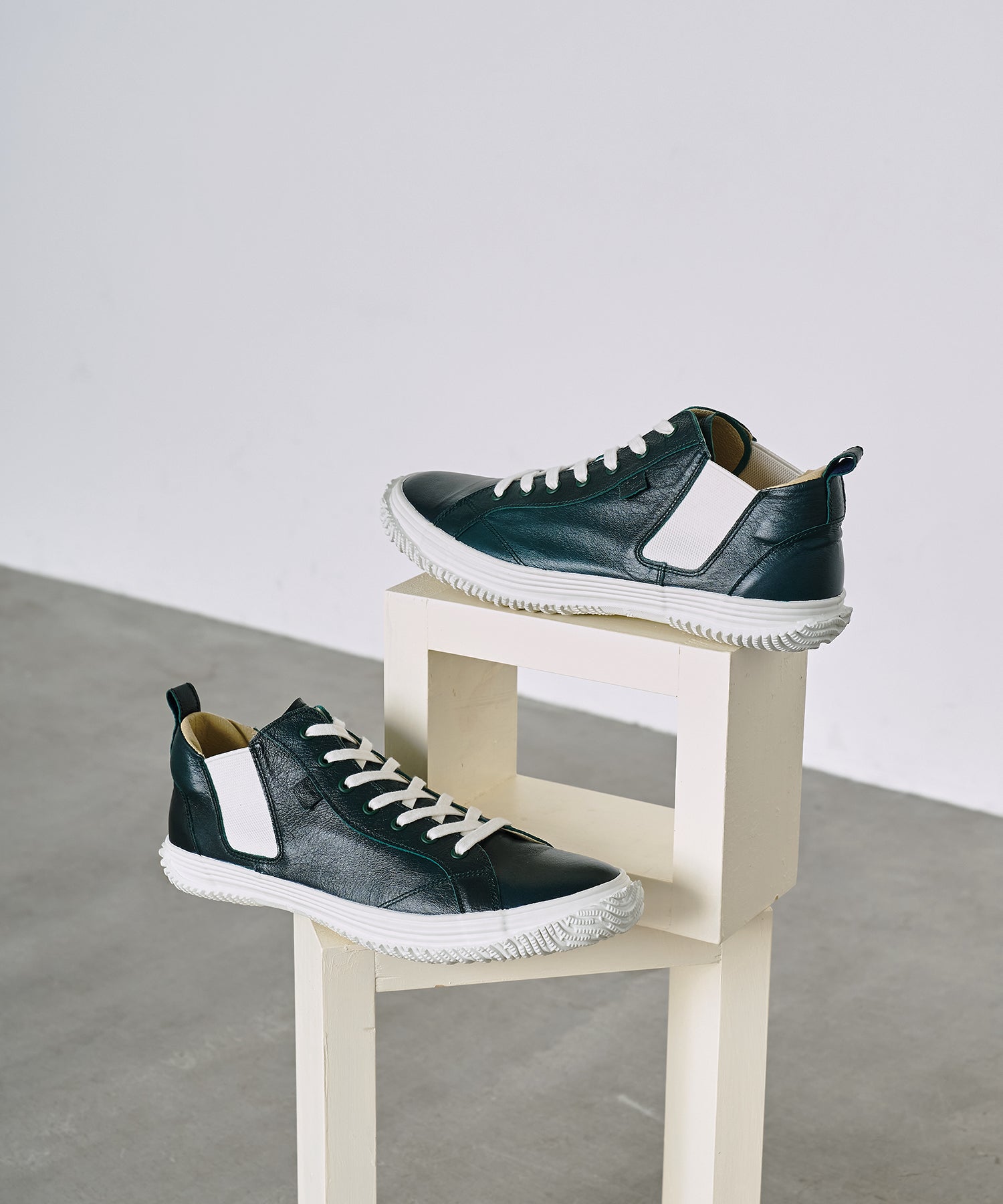 SP-442 Deep Green | 国産ハンドメイド スニーカー スピングル