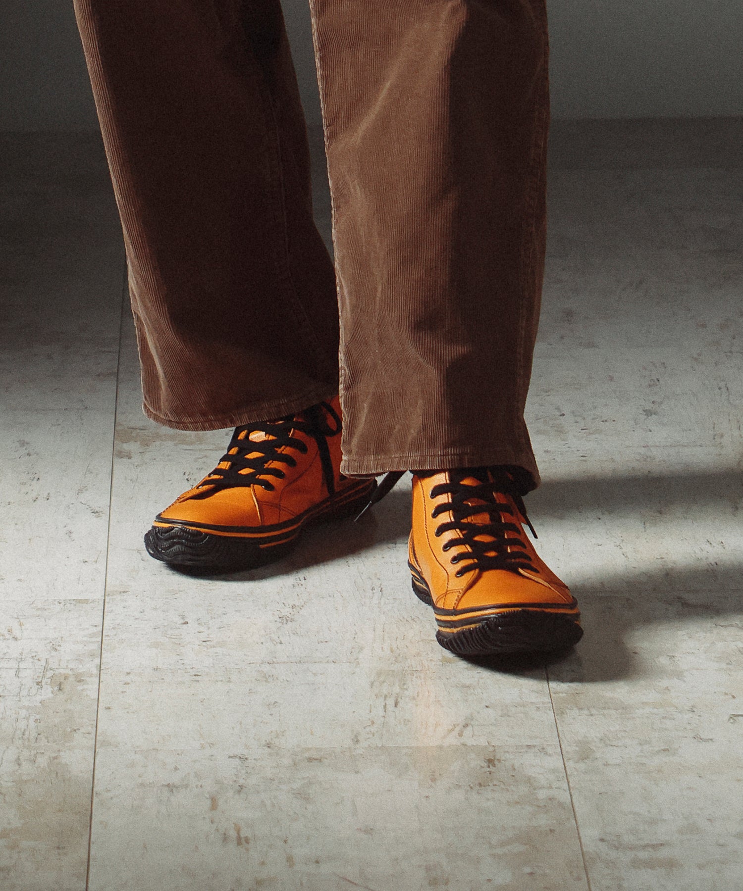 SP-442 Orange | 国産ハンドメイド スニーカー スピングル