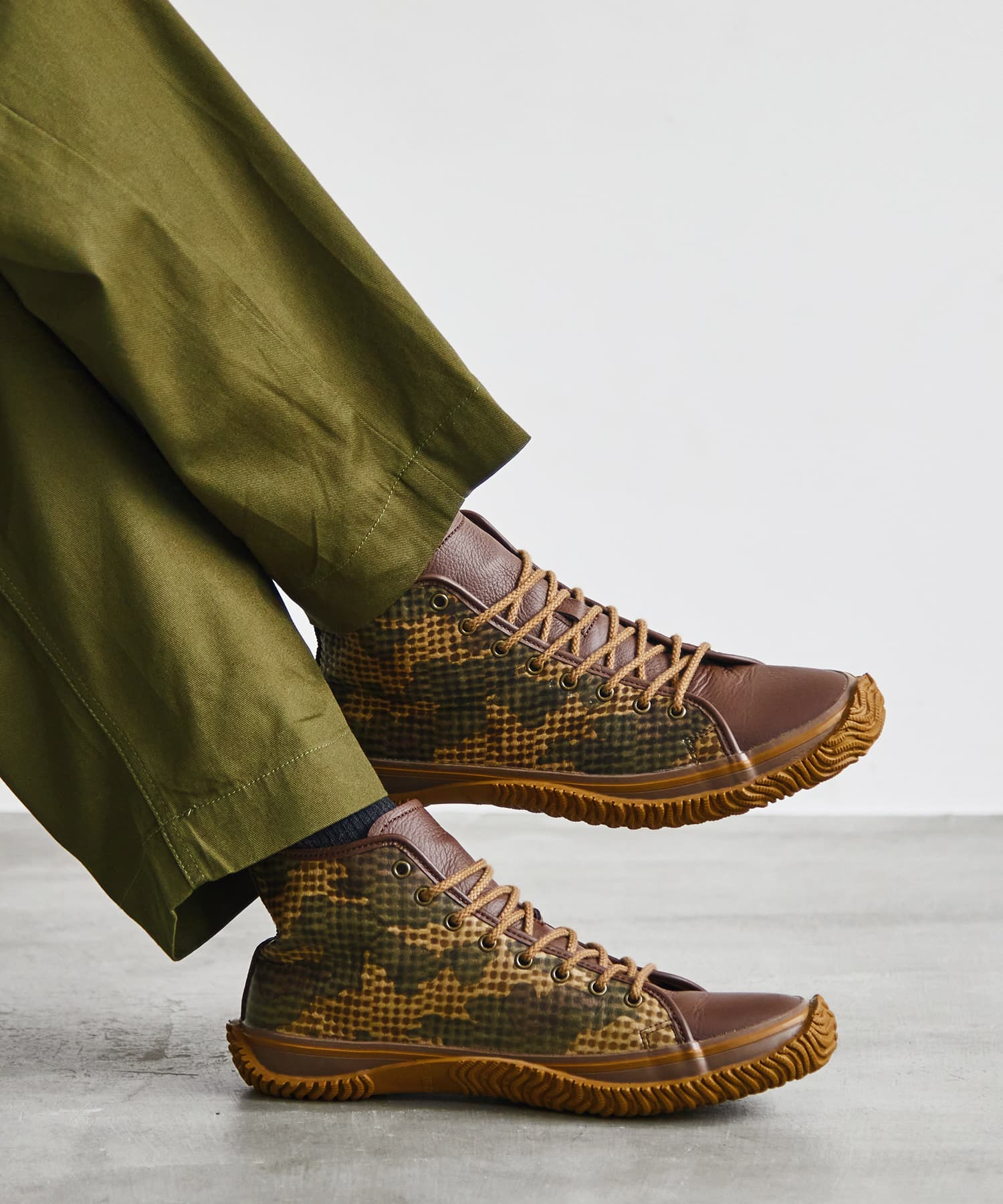 SPM-1039 Brown | 国産ハンドメイド スニーカー スピングル