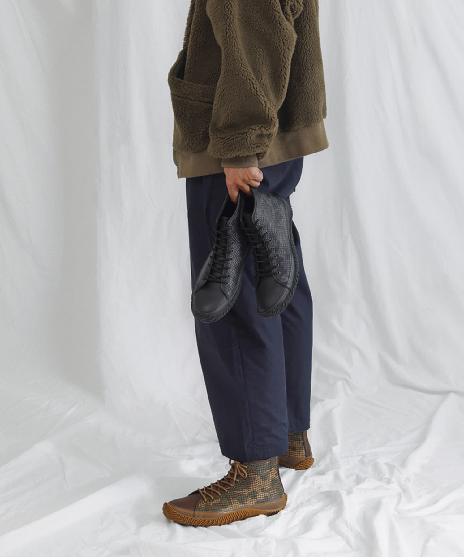 SPM-1039 Brown | 国産ハンドメイド スニーカー スピングル