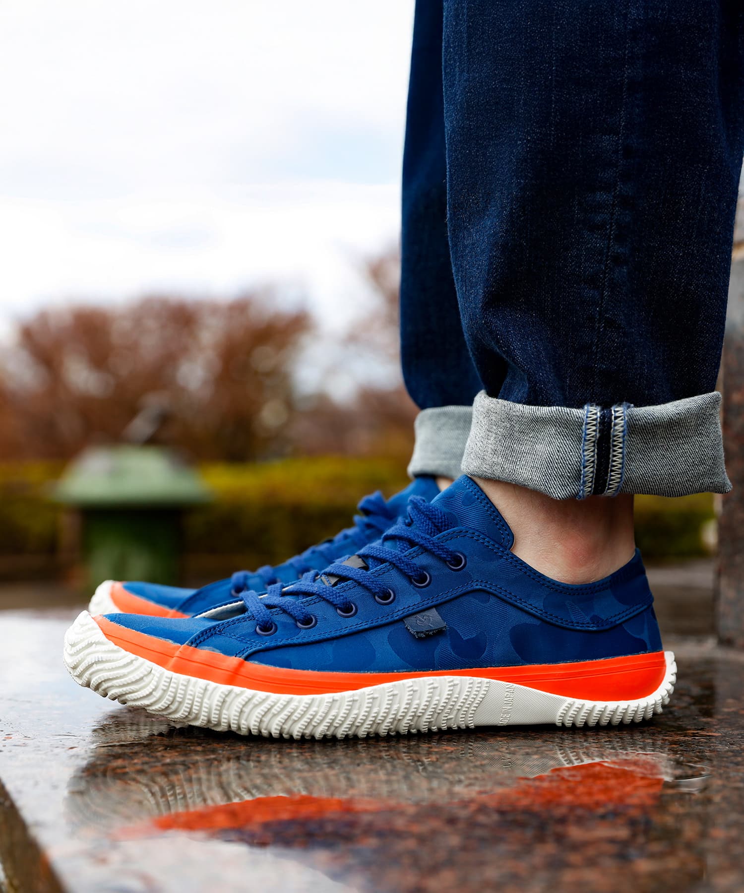 SPM-290 Smoky Blue | 国産ハンドメイド スニーカー スピングル