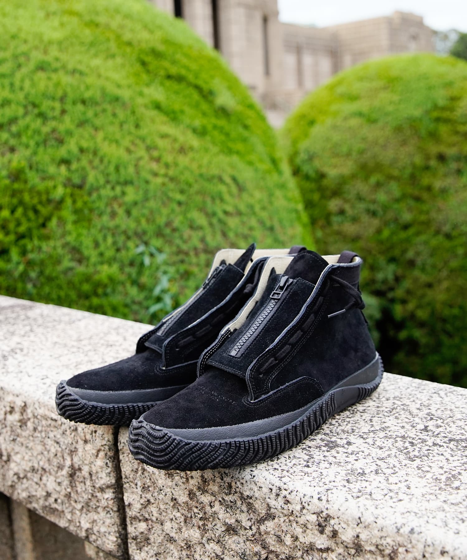 SPM-460 Black/Black | 国産ハンドメイド スニーカー スピングル